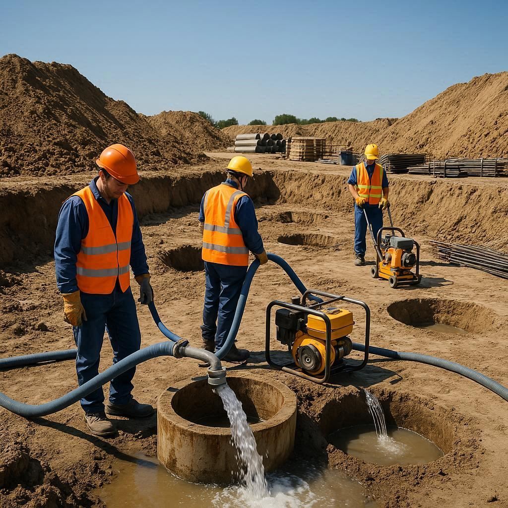 Глубинное водопонижение скважинами в Кемерове