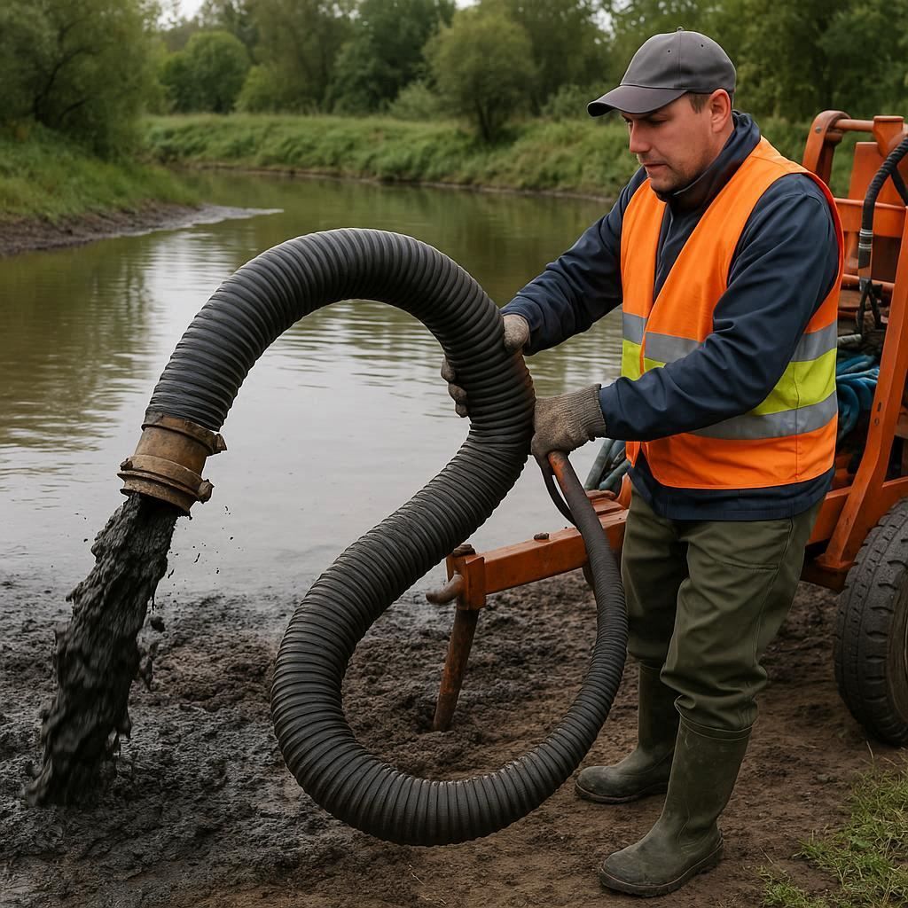 Очистка прудов и водоемов от ила в Кемерове