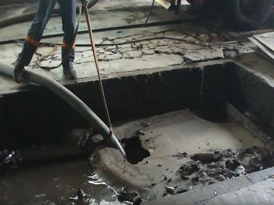 Откачка ила и песка